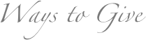 Ways to Give